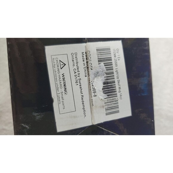 Halloween Flashing Color Cup Skull Drinking Beer Mug Lights Up 14oz - Picture 10 of 11